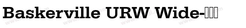 Baskerville URW Wide字体转换 Baskerville URW Wide字体转换